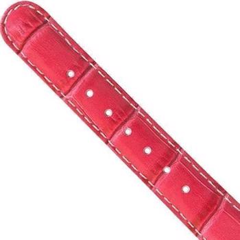 Original 18 mm pink læder rem til Christina Design London dame ure med forgyldt spænde